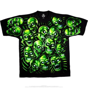 JUICY J STAY FLY-SKULL PILE-GLOW N DARK-T-SHIRT S-M-L-XL-2X- Authentic, Licensed - Picture 1 of 6