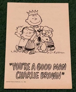 1966 You're a Good Man Charlie Brown Off Broadway "Playbill" - Picture 1 of 3