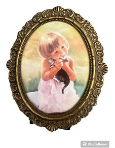 Vintage 1992 Donald Zolan First Heirloom Lithograph "My Kitty" Limited Edition - Picture 1 of 2