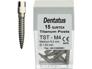 Dentatus TST-M4 Surtex Classic Titanium Posts Medium 4 M4 1.50 mm 12/Bx - Picture 1 of 1