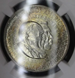 1951 Washington Carver Silver Half Dollar NGC Graded MS63 Color Toned Coin Toner - Picture 1 of 7