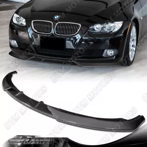 For 07-10 BMW 328i 335i E92 E93 Coupe 2DR Carbon Style Front Bumper Lip Spoiler - Picture 1 of 5