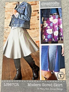 Indygo Junction 987CR MODERN GORED SKIRT 1-size sewing Pattern 2014 - Picture 1 of 9