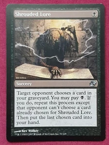 Magic The Gathering PLANAR CHAOS SHROUDED LORE black card MTG - Picture 1 of 2