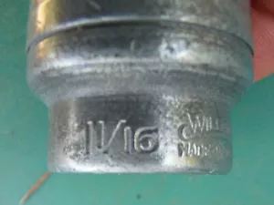 USA 1 1/16 Williams Socket S-1234 1/2" Drive (Military?) flat rate on quantity - Picture 1 of 7