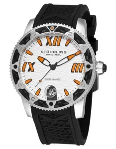 Reloj para hombre Stuhrling original 225G 33162 regata fin de semana con acento naranja - Imagen 1 de 5