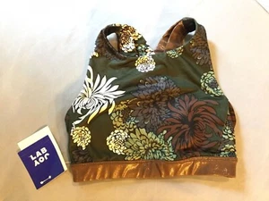 Joy Lab Sports Bra XS Women's Chrysanthemum Floral Strappy Back Sports Bra - Picture 1 of 6