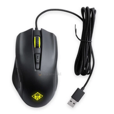  HP OMEN Adjustable Optical USB Wired Mouse for 600 12000 DPI 1KF75AA - Image 1 of 4