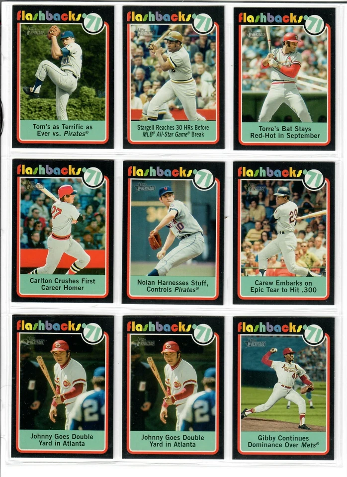 2020 Topps Heritage Baseball Baseball Flashbacks You Pick BENCH RYAN GIBSON ++++ - Image 1 of 1