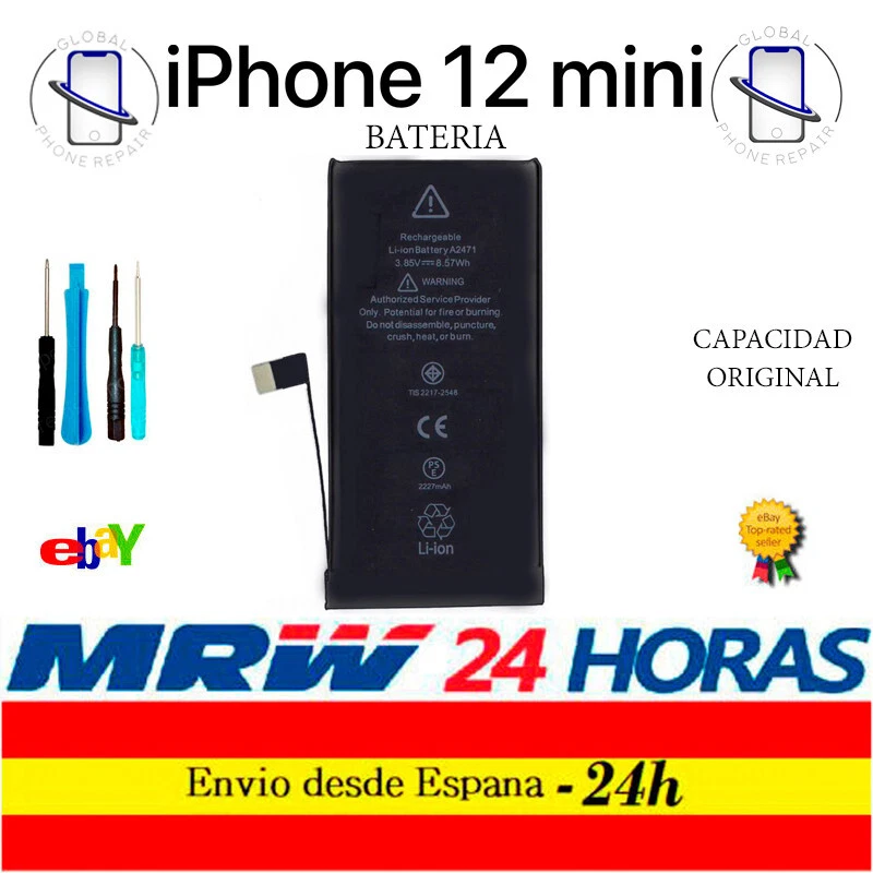 Bateria iPhone 12 Mini Capacidad Original 2227mah con adhesivo + ENVIO 24H - Imagen 1 de 1