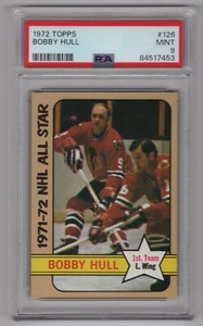 BOBBY HULL ALL STAR 1972-73 TOPPS 72-73 NR. 126 PSA 9 92897 - Bild 1 von 2