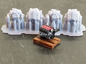 1/64 Chevy LS1 V8 engines, set of 4, 3d printed - Picture 1 of 3