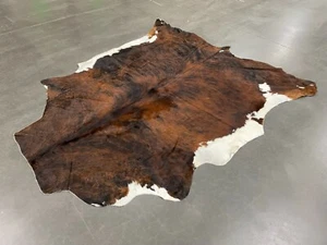 Cowhide Rug Brindle Hair On Skin Brindle Cow Hide Rug Soft Brand New 5x7 feet - Picture 1 of 5