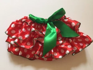 New! Baby Diaper Cover Bloomers Ruffle Polkadot Red Green White - Picture 1 of 6