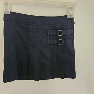 NWOT French Toast Navy Blue Pleated Scooter Skort Size 5 Adjustable Uniform - Picture 1 of 11