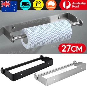 Paper Towel Holder Hanger Rack Kitchen Storage Holder Stainless Roll Dispenser - Picture 1 of 11