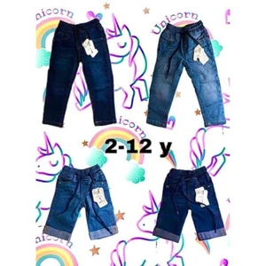 Unisex Kids Denim Pants For Boys & Girls 2 years to 12 years Stretchable Waist. - Picture 1 of 11