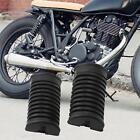 2X Motorcycle Rubber Footrest Coves Black Foot Peg Pedals For