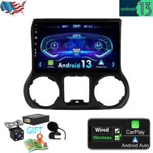 64GB For Jeep Wrangler 3 JK 2011-14 Android 14 Car Radio Stereo Carplay GPS Navi - Picture 1 of 24