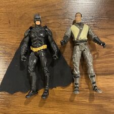 Lot Of 2  Batman Figures: D.C Ninja Bruce Wayne, Christian Bale With Cape, 5”