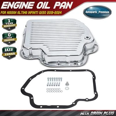 Aluminum Transmission Oil Pan for Chevy Camaro Corvette Caprice Cadillac Olds - Image 1 of 4