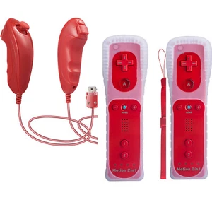 Wii & Wii U Motion Plus Wii Remote with Wii Nunchuk Set Controller for Console - Picture 1 of 51