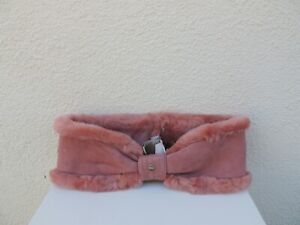 UGG LANTANA SUEDE/ SHEARLING BOW HEADBAND, WOMEN ONE SIZE ~NEW WITH TAGS