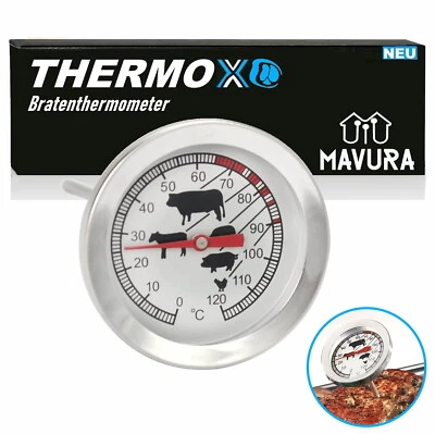 THERMOX Fleisch Thermometer Grill Steak Braten Backofen Thermometer Edelstahl - Bild 1 von 4