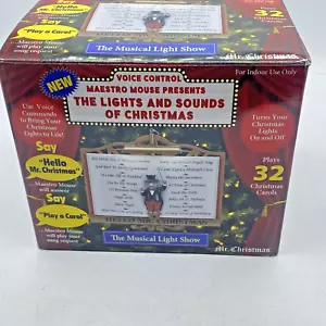 MR. CHRISTMAS Maestro Mouse The Lights & Sounds Of Xmas Voice Activated TESTED - Picture 1 of 11