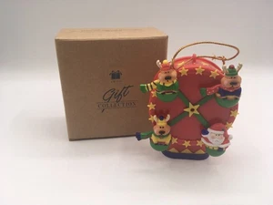 Vintage Avon Animated Christmas Santa and Company Riesenrad Ornament 1997 Neu im Karton - Bild 1 von 6