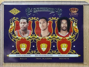James Johnson Jeff Pendergraph Jordan Hill #10 2009-10 Crown Royale RC L0132A - Picture 1 of 2