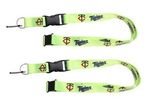 Minnesota Twins MLB Neon Lanyard 2 Pack - Picture 1 of 2