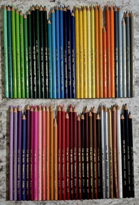 Lote de 64 lápices de colores vintage Berol Prismacolor EE. UU. - Imagen 1 de 2