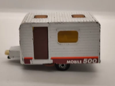 CARAVAN MOBILE 500 WEISS BRAUN MATCHBOX SUPERFAST No.31 MADE IN ENGLAND VON 1977 - Bild 1 von 4
