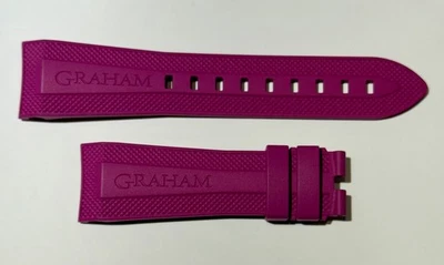 Graham Purple Rubber Strap for Chronofighter Models BRAK128B - Image 1 of 3