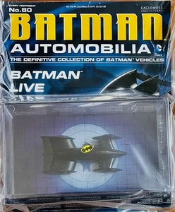 Eaglemoss Batman Automobilia Die-Cast 1:43, #80 New Sealed, Batman Live - Picture 1 of 3