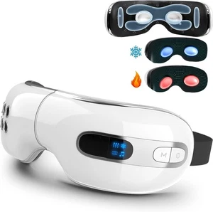 Augenmassagegerät mit Wärme und Vibration Kompression Wiederaufladbar Bluetooth Musik - Bild 1 von 8