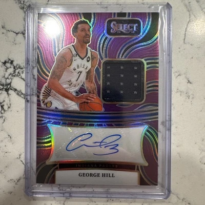 GEORGE HILL 2024-25 SELECT PARCHE PÚRPURA PRIZM PACERS AUTOMÁTICO/99 Q4860 Foto 1 de 2