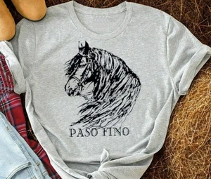 Paso Fino Horse  Art Portrait  Unisex graphic tee Equestrian -5 colors New - Picture 1 of 10