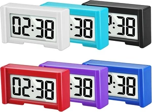 Youngfly Small Digital Clock Mini Car Dashboard Clock Battery Operated - Picture 1 of 37