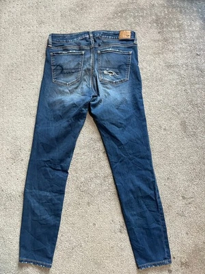 Брюки джеггинсы American Eagle синие следующий уровень эластичные с высоким подъемом размер 10 стандартные - Изображение 1 из 4