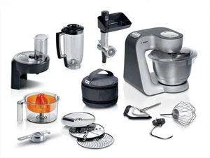 BOSCH Küchenmaschine MUM5935B Durchlaufschnitzler, 3 Scheiben, Mixer, silber, - Bild 1 von 12