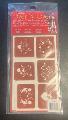 Plantilla de grabado de vidrio reutilizable LOVE HEARTS Armour Etch Over 'n' Over Foto 1 de 4