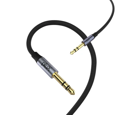 6.35mm Stereo Male 1/4" Jack to 3.5mm Male Headphone Plug TRS Audio Cable Lead - Image 1 of 4