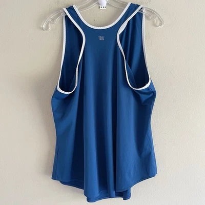 Tail Golf Tank Top Size XXL Activewear Racerback Blue White Trim Dri Fit - Image 1 of 4