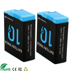 2PCS FOR Hero Battery For 000 9/10/11 Black Battery - Picture 1 of 1