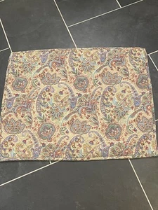 VTG Ralph Lauren Standard Pirouette Paisley 100% Cotton Pillow Shams Set - Picture 1 of 14