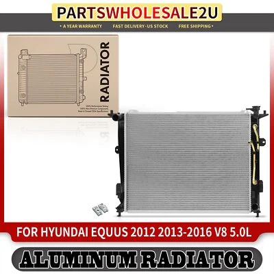Radiador com refrigerador de óleo de transmissão para Hyundai Equus 2012 2013 2014-2016 5.0L - Imagem 1 de 4