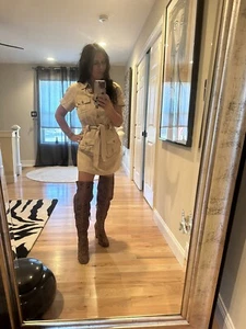 Kelsi Dagger OTK Over The Knee Boots Suede 8.5 WC Brooklyn Wide Calf - Picture 1 of 7