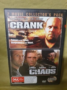 Crank + Chaos, Double DVD R4, VGC, FREE post, buy 1 get 1 50% off - Picture 1 of 1
